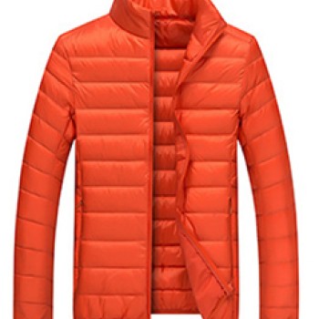 Customize Men's Packable Down Jacket Hooded Lightweight Puffer Jacket DM-DJ002