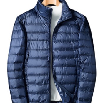 Customize Men's Lightweight Puffer Jacket Insulated Water-Resistant Outdoor Winter Down Jacket DM-DJ008