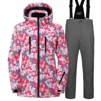 Customize Men's Ski Jacket and Pants Set DM-SW04