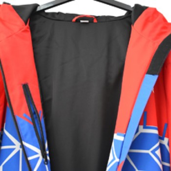 Customize One Pieces Ski Suit Ski Coveralls Waterproof Snow Wear with all over digital printing 